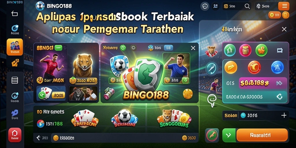 Tampilan gameplay BINGO188 dengan fitur sportsbook yang menarik.