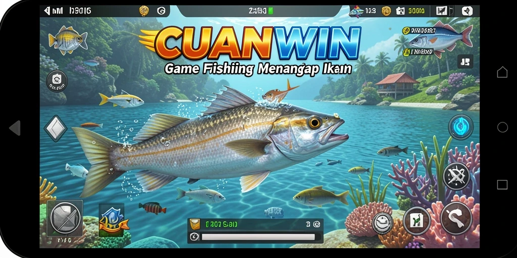Tangkapan ikan yang menegangkan dalam gameplay CUANWIN.
