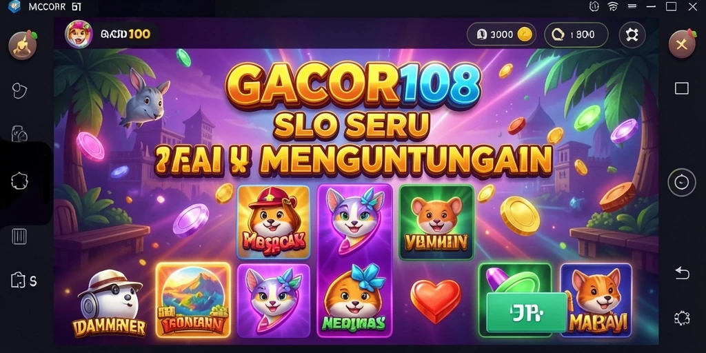 Gameplay GACOR108 yang menarik dengan grafis slot yang memukau.