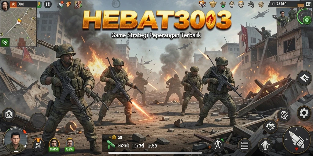Screenshot HEBAT303 menampilkan aksi perang strategi yang mendebarkan.