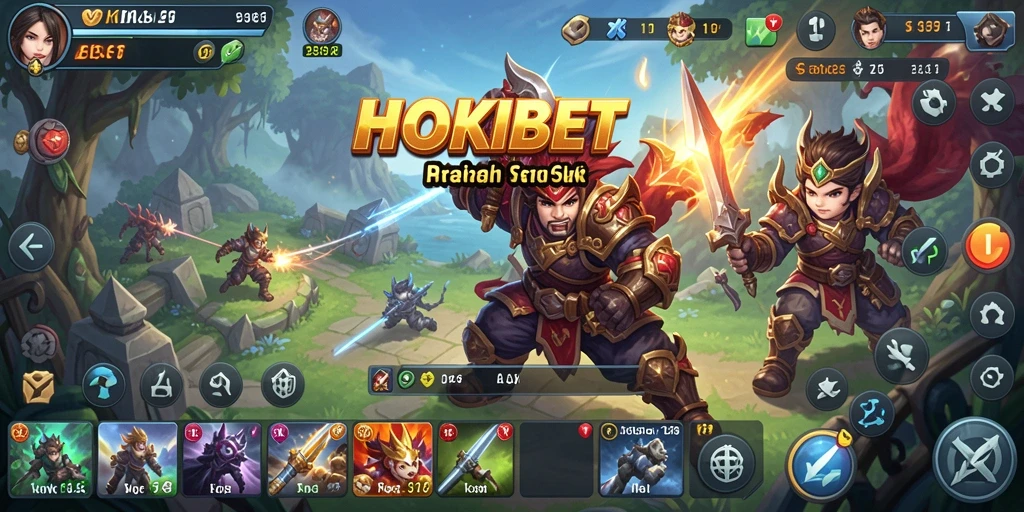 Tampilan gameplay HOKIBET yang seru dan strategis.