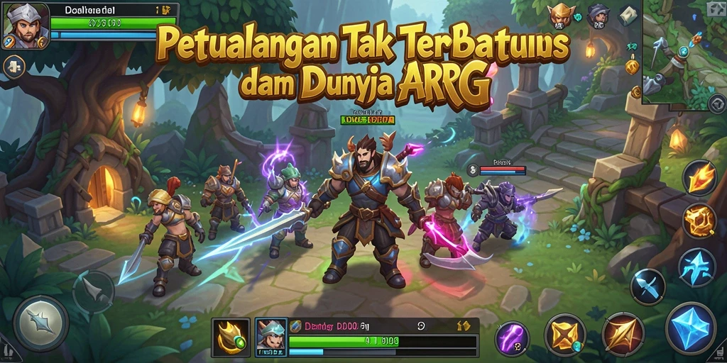 Tampilan gameplay IDEBET dalam dunia ARPG yang menakjubkan.
