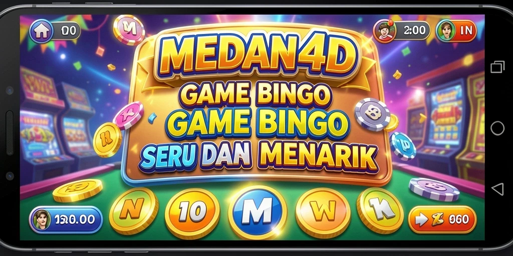 Tampilan gameplay seru dari MEDAN4D yang menampilkan permainan Bingo.