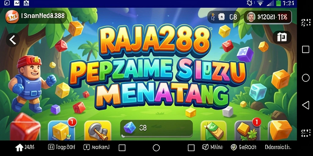 Tampilan gameplay puzzle yang menantang di RAJA288.