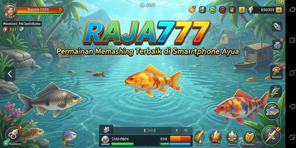 Tangkapan besar dan suasana memancing yang realistis di RAJA777.